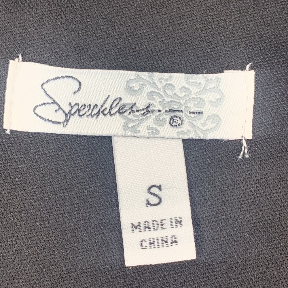 Speechless Dress Sheer Sleeve Full Lining Body Pullover Black Size S - Picture 9 of 9